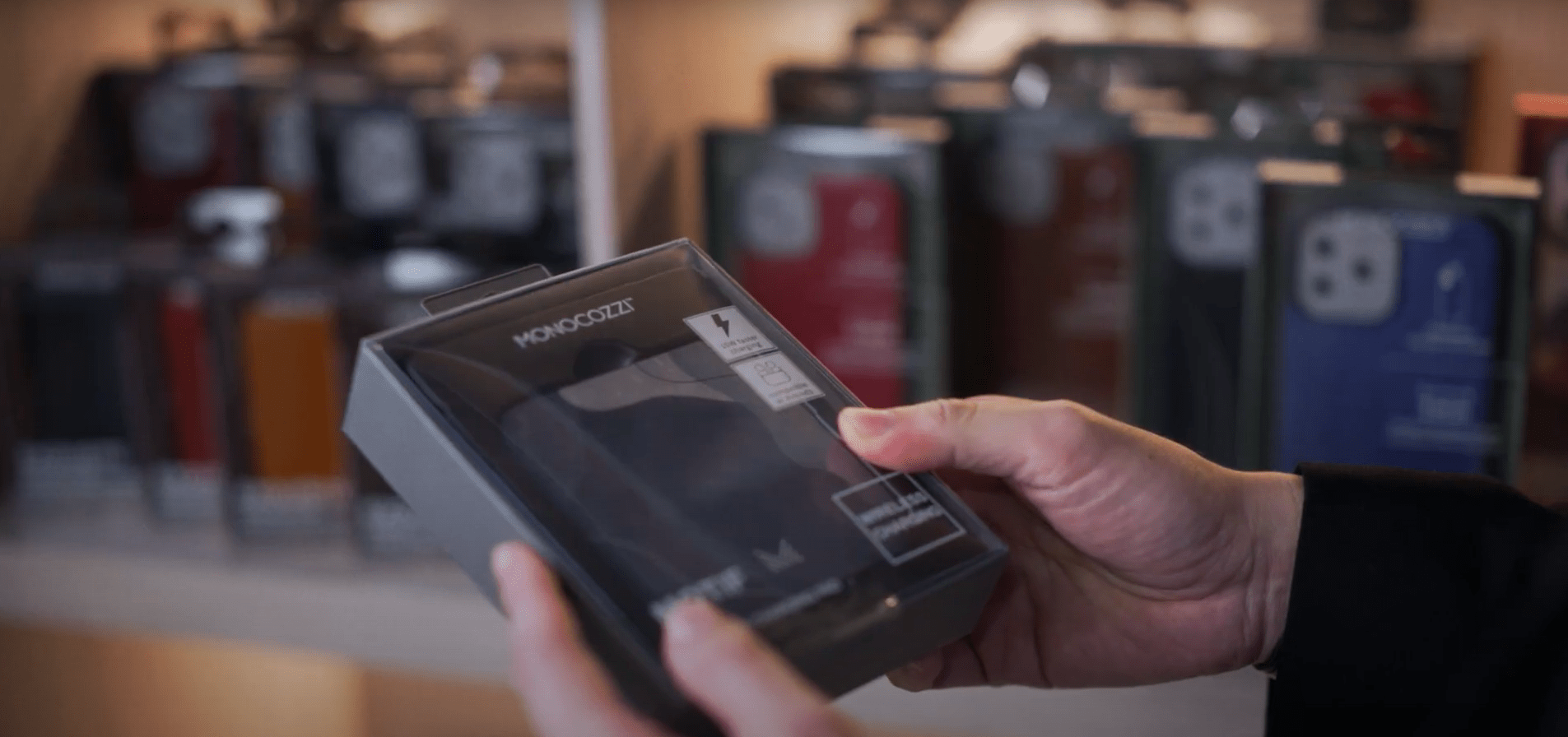 People using a technology gadget.